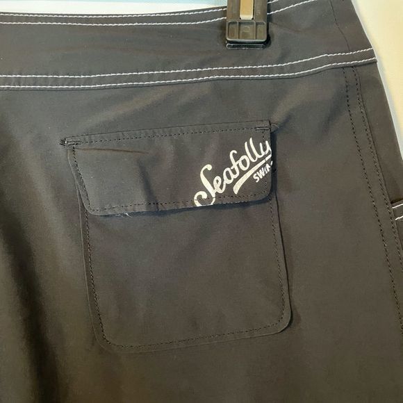 Seafolly Womens Black Board Shorts Size Small Beach Vacation Swim - Picture 9 of 11